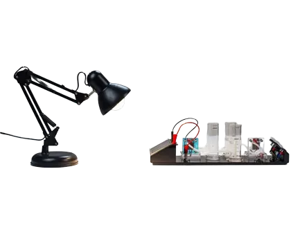 تجربة خلية وقود الأكسجين الهيدروجيني (تشمل مصدر ضوء الذراع الطويلة)